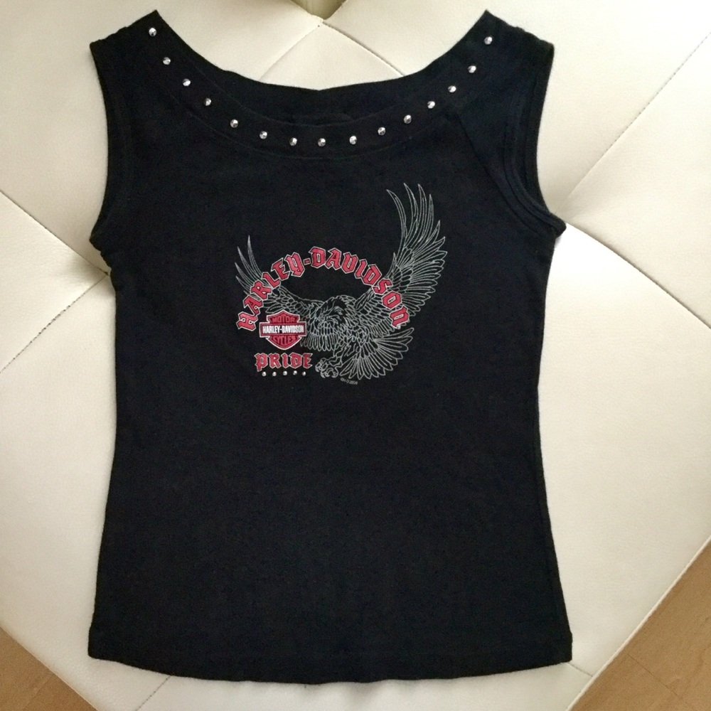 Harley-Davidson Biker Top Tee Studded